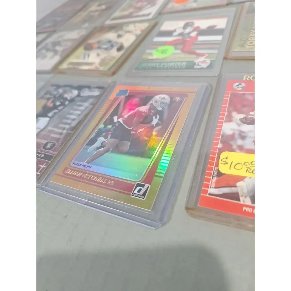 NFL Card Lot Sanders Aikman Favre Irvin RC Andrews Prizm Mitchell NM - Picture 11 of 12